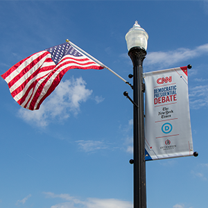 dem debate pole banner thumb