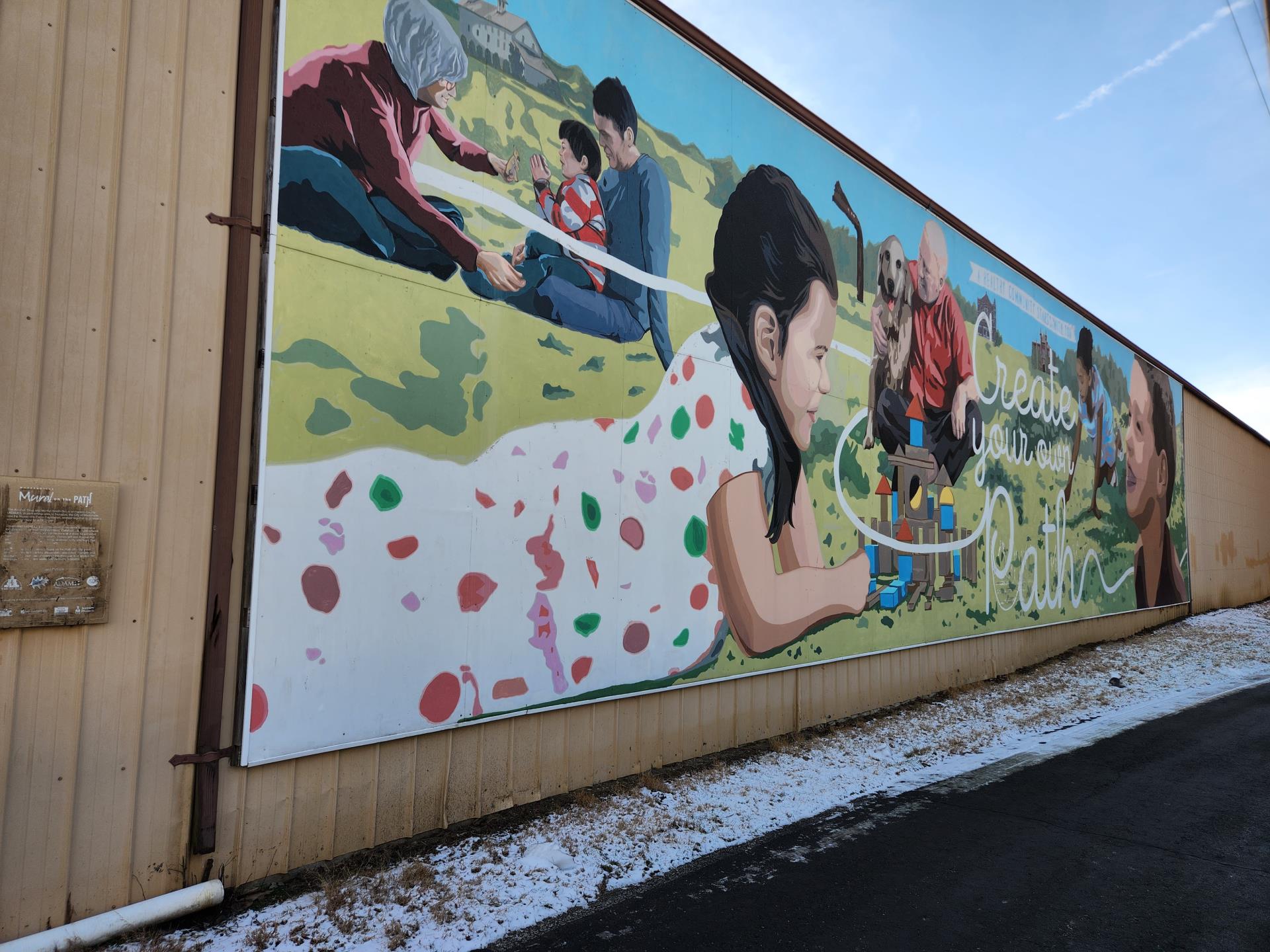 Ohio to Erie Trail, Mural on the Path