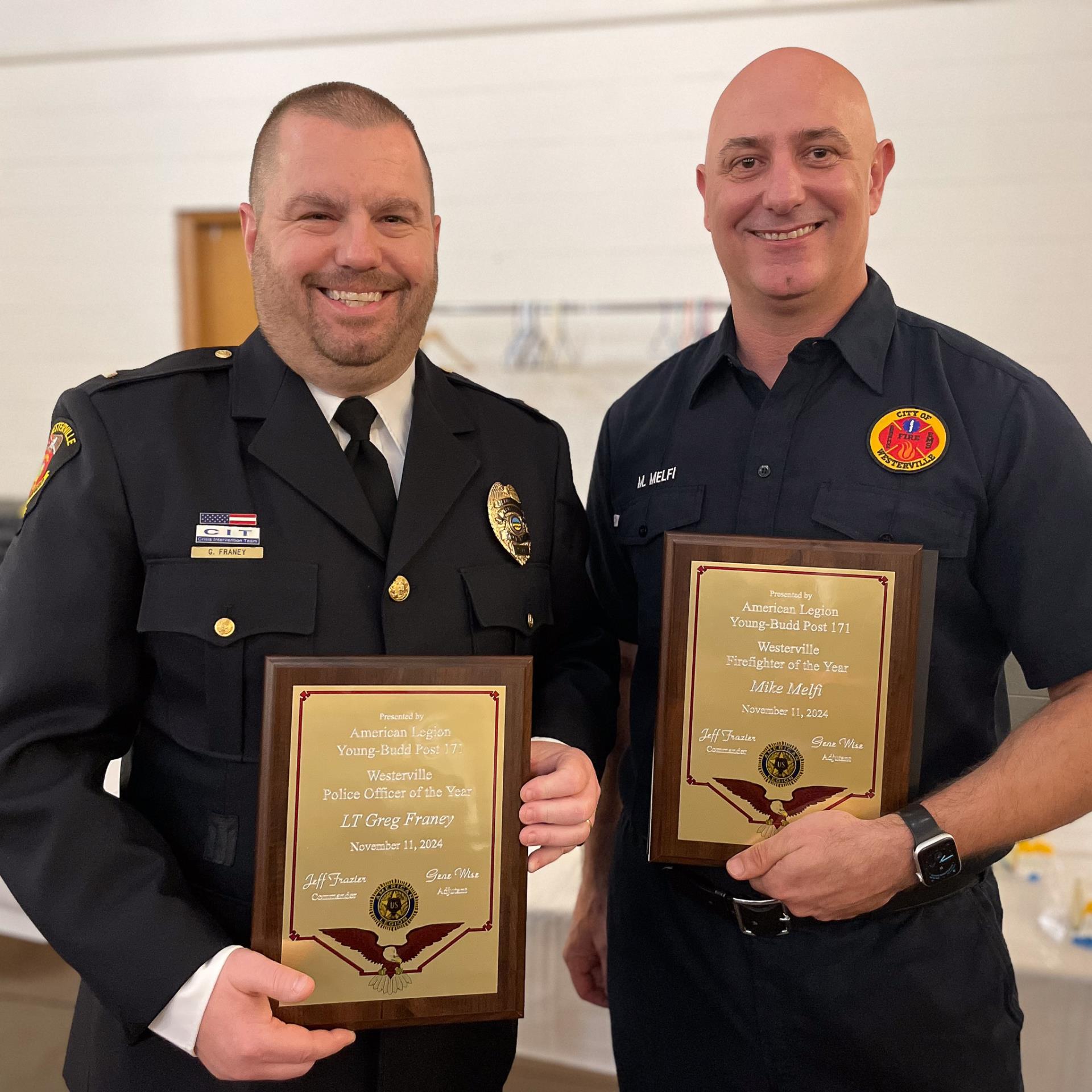 police officer and fire fighter of the year